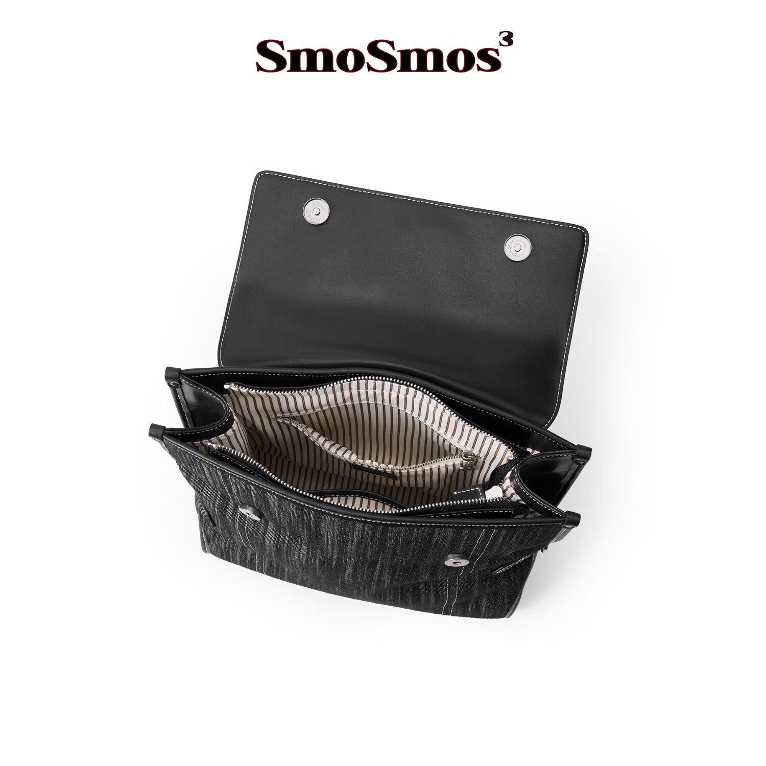 SmoSmos 【天秤座】原创通勤双肩包女2026休闲旅行登山16寸电脑背包礼物 黑豹(竖)
