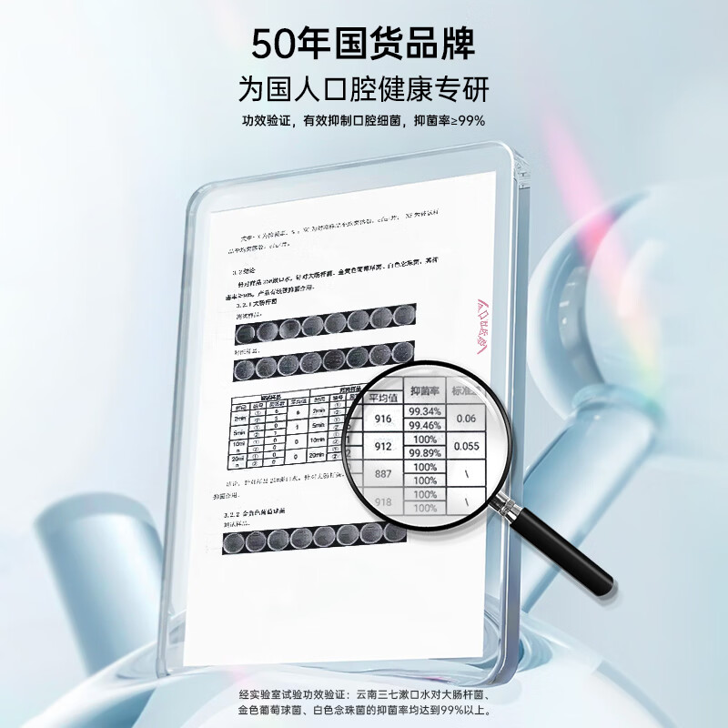 三七云南三七漱口水300ml清新口气抑制口腔细菌减轻牙龈问题薄荷口味 【3瓶】绿茶漱口水300ml