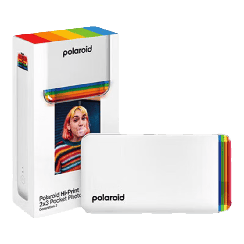 宝丽来（Polaroid）Hi·Print 2×3第2代照片打印机口袋随身热升华mini蓝牙连接 520告白季送男女朋友伴手礼 Hi·Print 2×3口袋打印机-白色 打印机+打印机纸（40张）