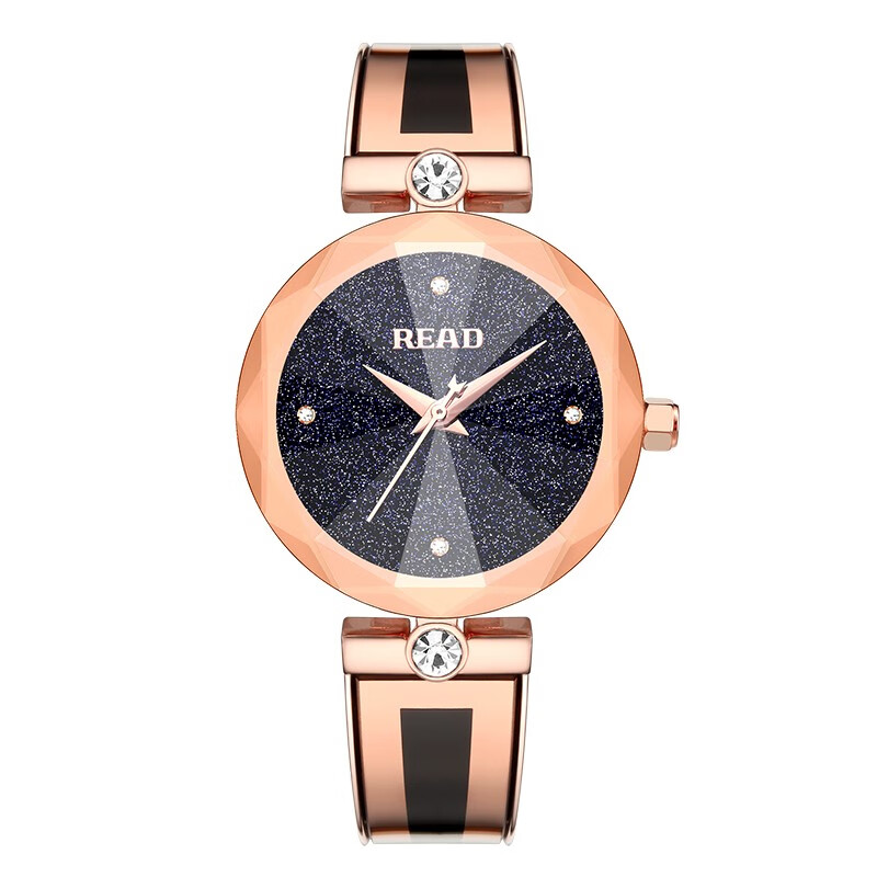 锐力read女士手表 抖音同款网红星空面闪耀玻璃面石英女表 r28084