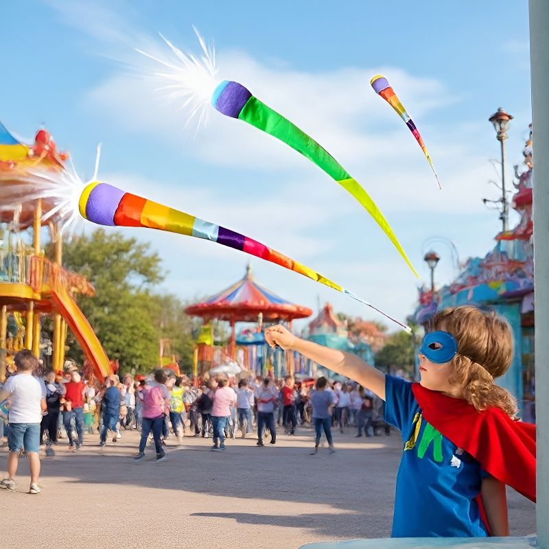 L小红书同款户外AA 2个装(款式随机发) 彩虹拖尾丢沙包