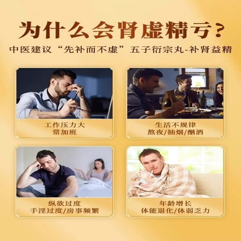 [同仁堂（TRT）]六味地黄丸 9g*10丸 3盒装 9g*10丸补肾强身阳痿早泄壮阳药补肾虚阴阳两虚男人专用硬的快胶囊 房事力不从心-半个疗程