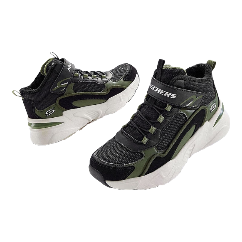 Skechers ˹���� �д�ͯ��Ь ���ޱ�ů�˶�Ь 405222L �ﶬ������Ь 111.2Ԫ���ʣ���������֧����