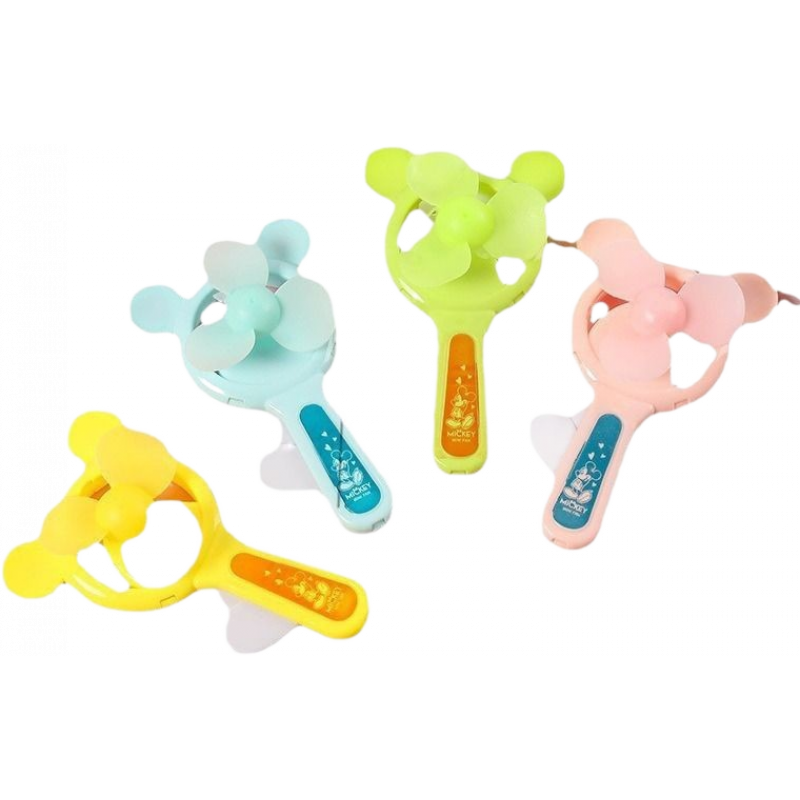 夏季创意手压风扇儿童手持卡通动物迷你小风扇幼儿园按压式小风扇 皮卡丘款 按压式扇子-1把