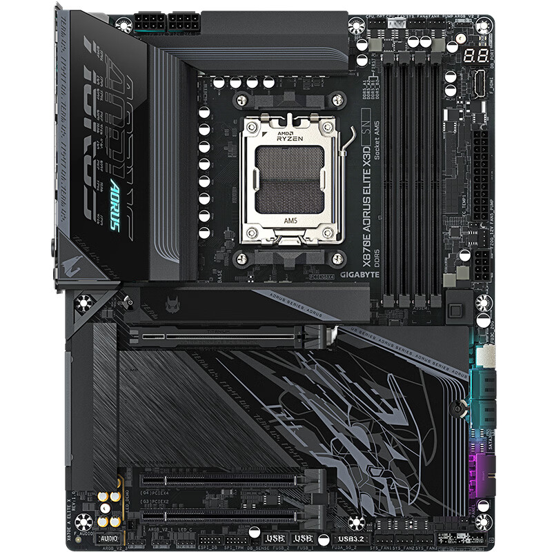 技嘉 小雕X870E AORUS ELITE X3D WIFI7 DDR5 图 9