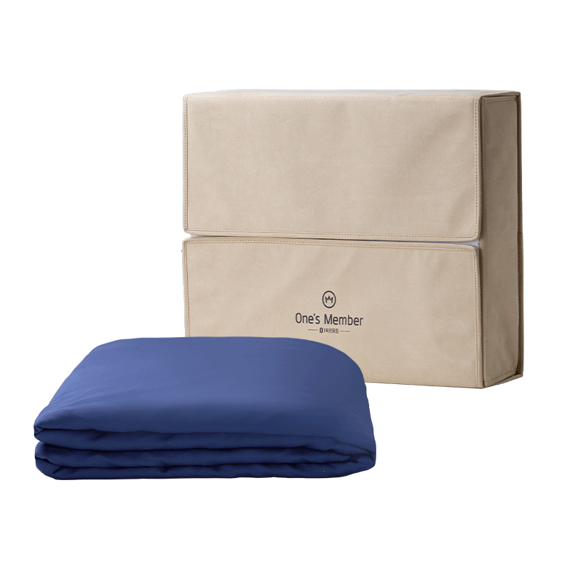 1号会员店One's Member 深睡控温云柔被 子夜蓝 220*240cm