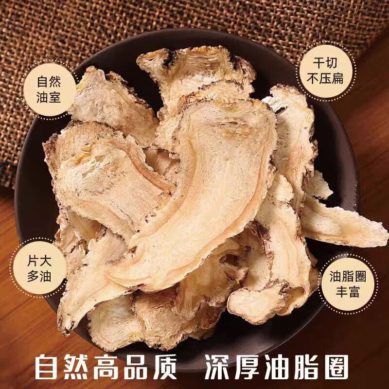 同仁堂（TRT）正宗特级当归头片甘肃岷县切片补气血理血调经地道中药材煲汤养生 特级当归净重 250g*1袋 共250g