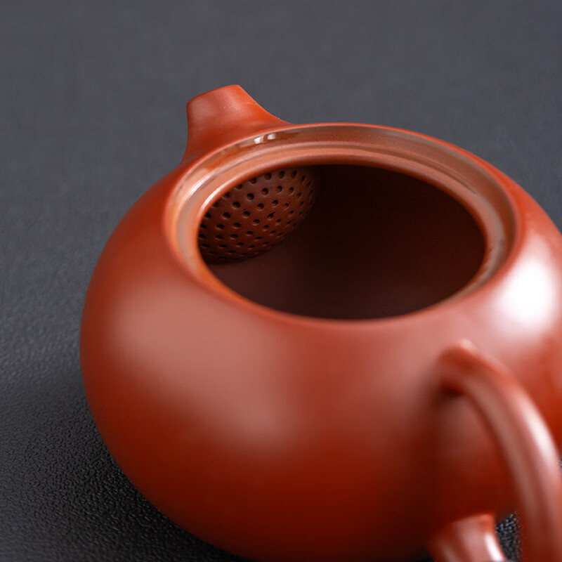颖器紫砂壶茶壶大红袍西施壶250ml凤鸣壶家用泡茶壶茶杯手工功夫茶具 04大红袍西施壶+2杯【礼盒装】 250ml