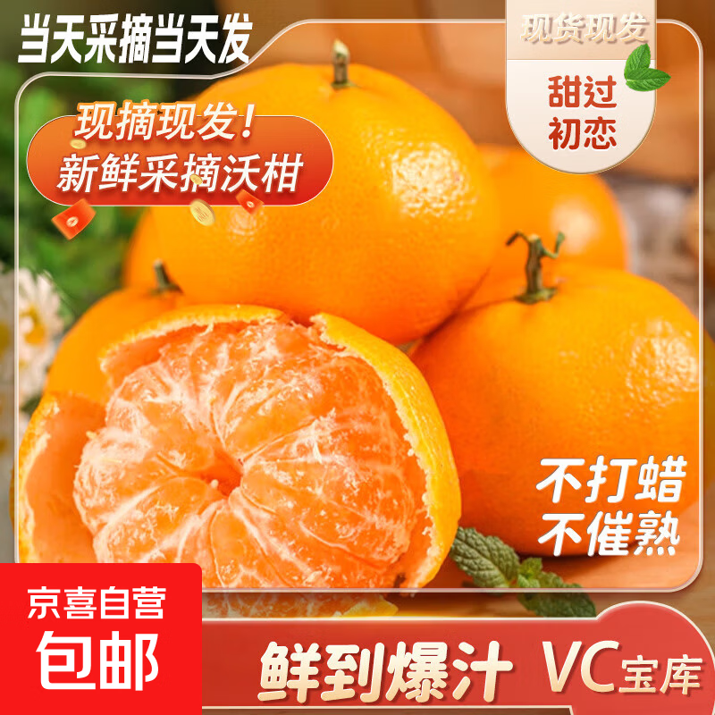 【东东农场专供】正宗广西沃柑整箱大果纯甜应季水果现摘孕妇水果 小果5斤带箱单果55-65mn净重4.5斤