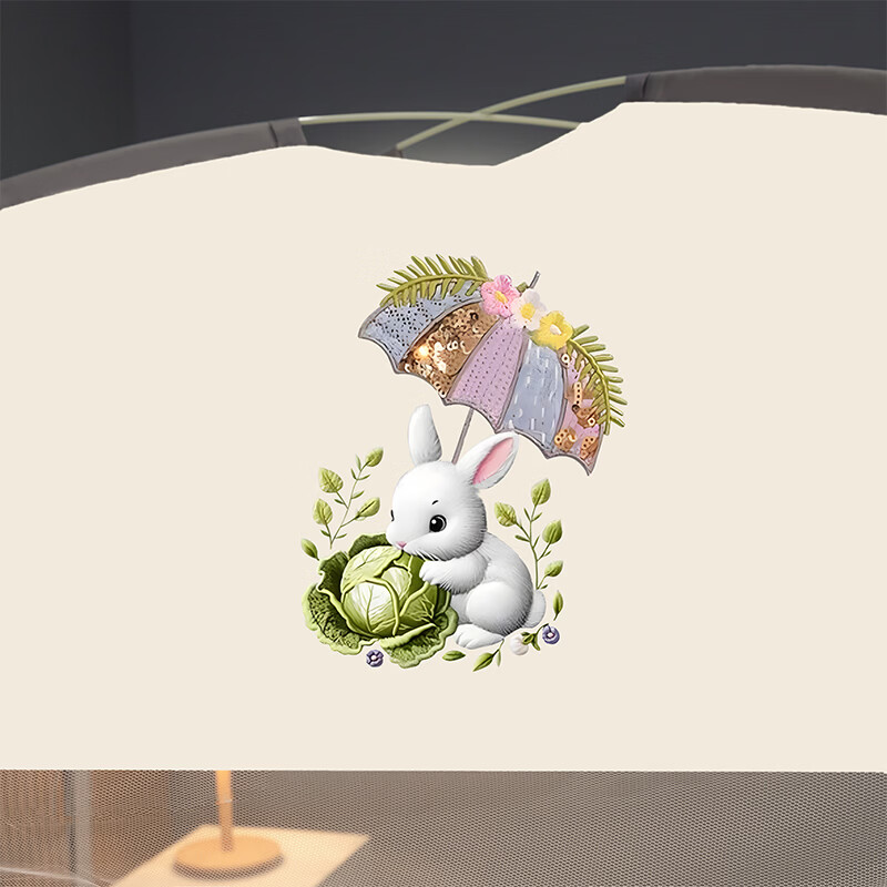 伊路卡新款免安装蒙古包蚊帐1.8x2米家用1.5米床1.2m儿童床蚊帐 萌兔菜宝【升级加固款】 180*198*160cm高