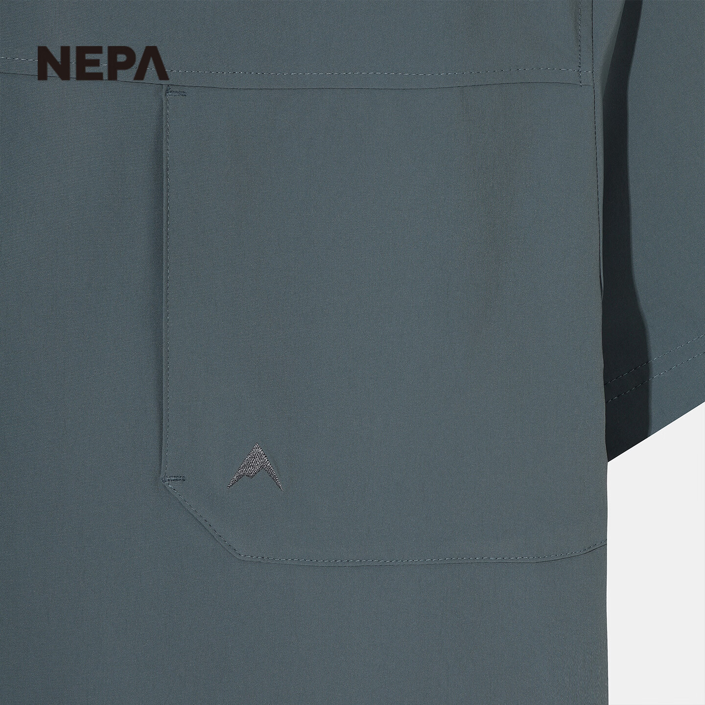 NEPA耐葩26年春夏新品男女同款户外冷感舒适弹力圆领短袖T恤7MD5361 暗灰色 B23 XS 160/84A（090）