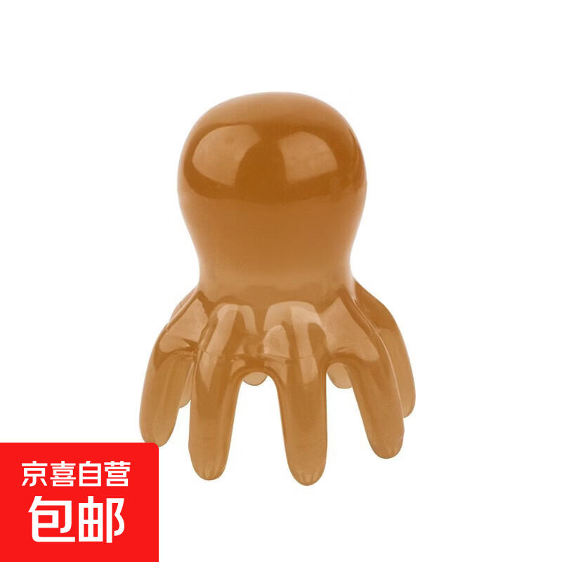 章鱼八爪鱼按摩梳头部按摩器穴位头疗经络疏通神器便携大齿梳宽齿 八爪鱼按摩器【穴位头疗】 一个