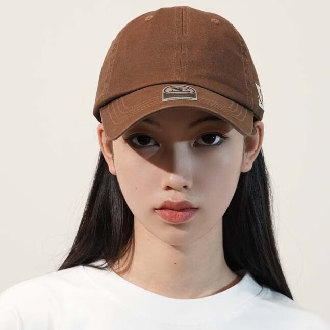 新款显脸小棒球帽日韩男女同通用潮牌帽原创风高感帽子 E奶白 均码 可调节