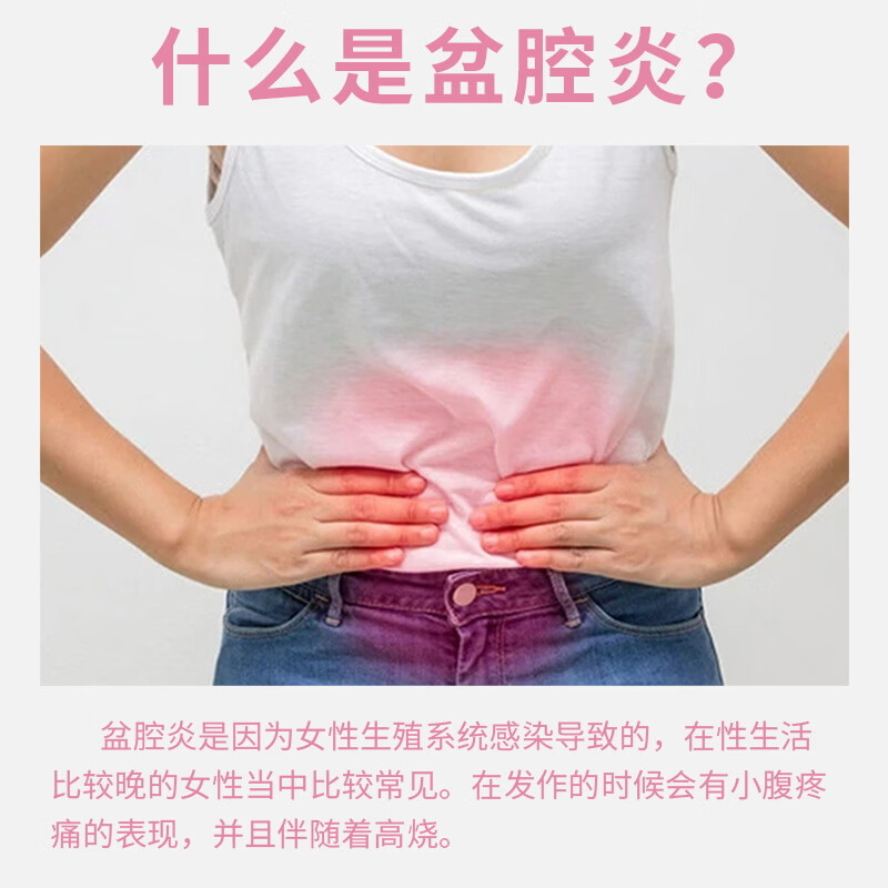 修正盆腔炎妇科用药盆腔积液小腹坠痛腰消炎抑菌凝胶附件炎排积液专用 1盒【有炎症积液】宫颈异物