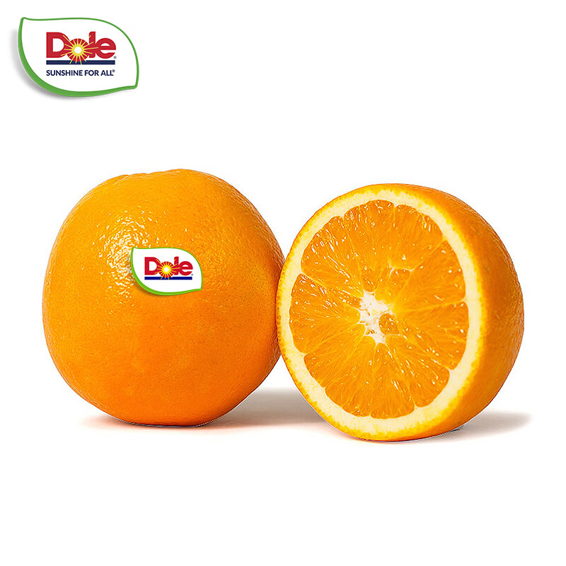 都乐Dole 国产伦晚橙 产地直发 高甜微酸 果香浓郁 2斤小果简装 约5-10个 单果120g+