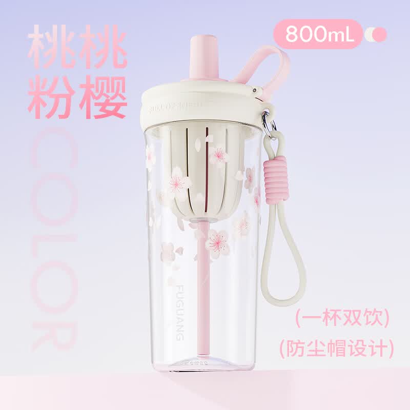 ���� ���ҷ�ӣ 800ml Tritan���ϱ� Ůʿ�˶����ܱ� ��©ѧ�����Ɑ 49.8Ԫ