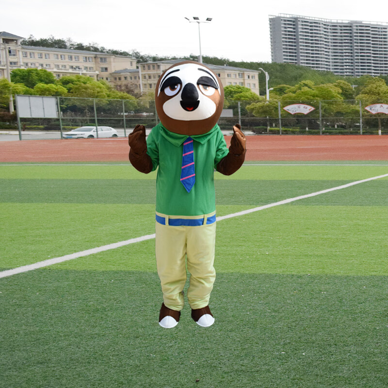 疯狂动物城卡通人偶服装朱迪兔子玩偶服尼克狐狸演出道具动漫头套 闪电树懒 适合身高（165cm-175cm)
