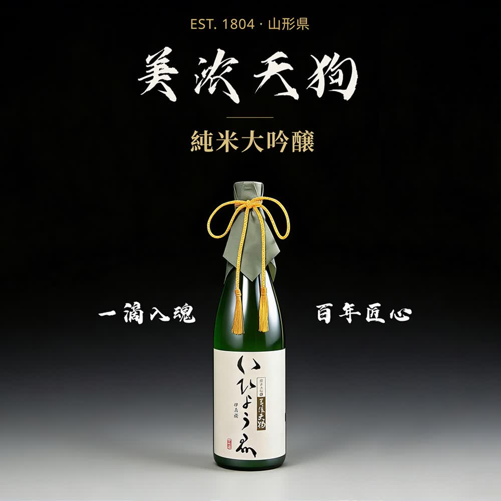 美浓天狗纯米大吟酿伊兵卫三割五分720ml 大吟酿 日本清酒 原装进口 纯米大吟酿伊兵卫720ml
