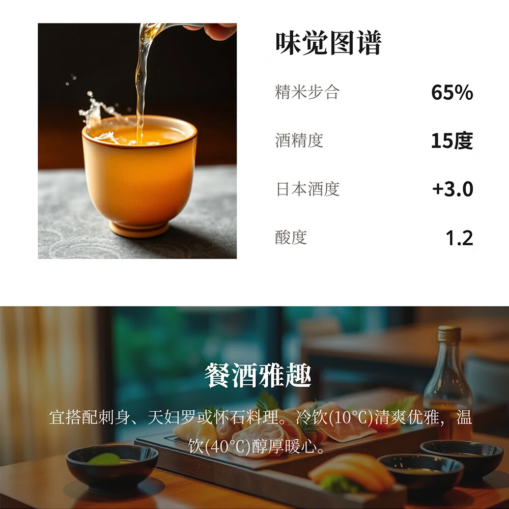 美浓天狗城陽純米酒720ml 纯米酒 日本清酒 原装进口 城陽 純米酒六割五分720ml/瓶 日本酒度+3