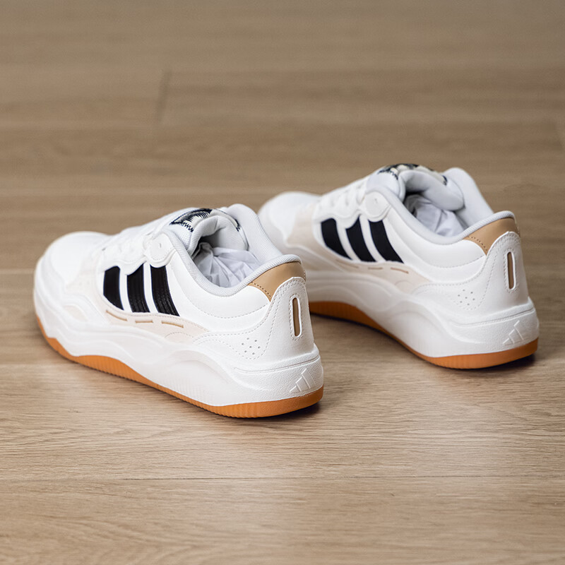 阿迪达斯(adidas)男鞋女鞋 26夏季新款透气轻便时尚休闲鞋缓震舒适运动鞋 阿迪达斯三条纹白色板鞋 42.5 265mm