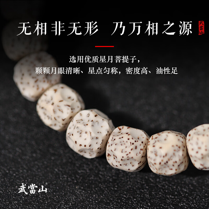 武当山无相菩提子手串 原生态星月菩提手链文玩盘玩手串男女款七夕礼物 脱脂星月菩提