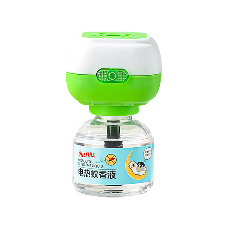 ONEFULL电热蚊香液驱蚊专用插电式无烟无味防蚊加热器补充液套装 3瓶 1器 【首购推荐】