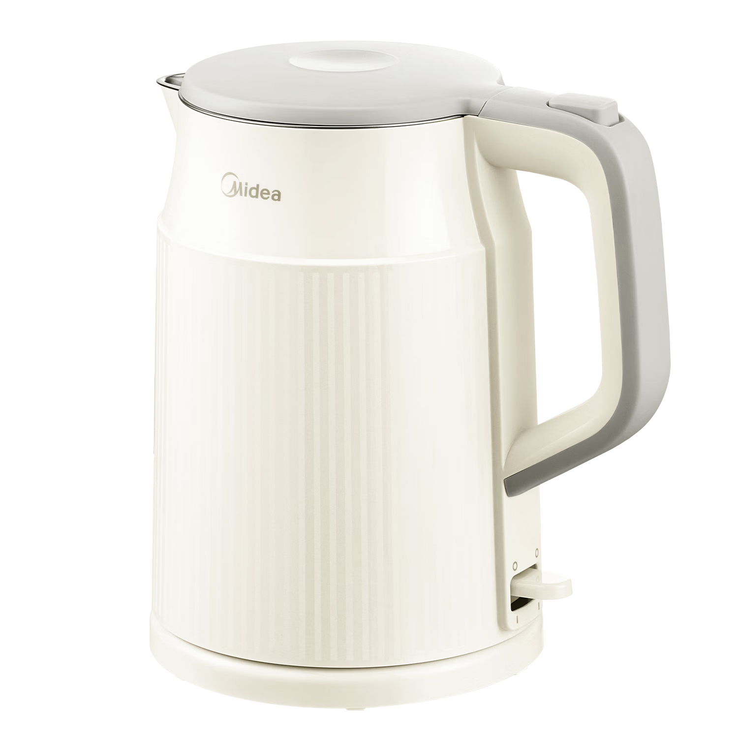 美的（Midea）电水壶电热水壶  大容量家用烧水壶 双层防烫温开水壶 304不锈钢一体无缝内胆 大功率自动断电保护 1.5L MK-SHM1569