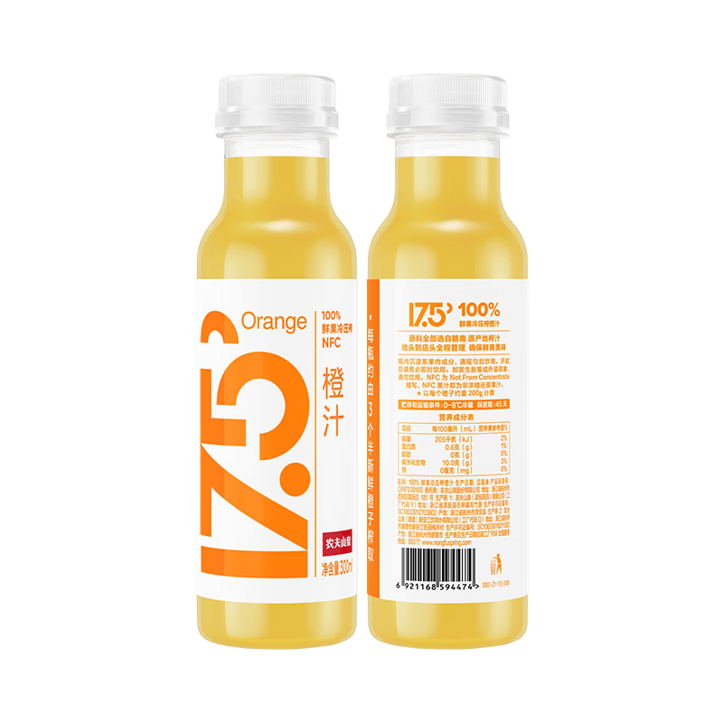 ũ��ɽȪ 17.5�� �ʹ����� NFC��֭���� ��֭ 300ml*12ƿ ����� 79.8Ԫ