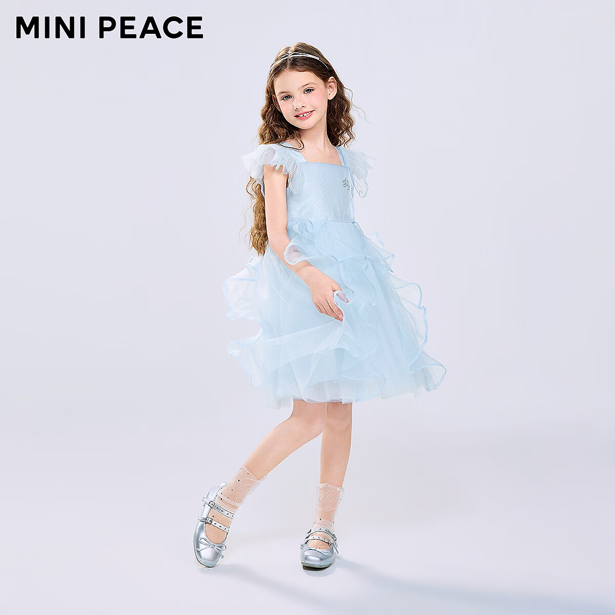【公主系列】MINIPEACE太平鸟童装女童连衣裙夏季镶钻礼服公主裙