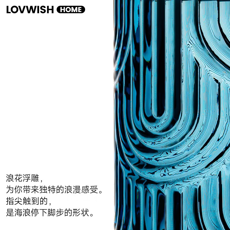 LOVWISH北欧风高颜值吸管杯带把玻璃水杯女大容量ins风咖啡杯饮料奶茶杯 墨蓝云旭吸管杯-440ml-1只