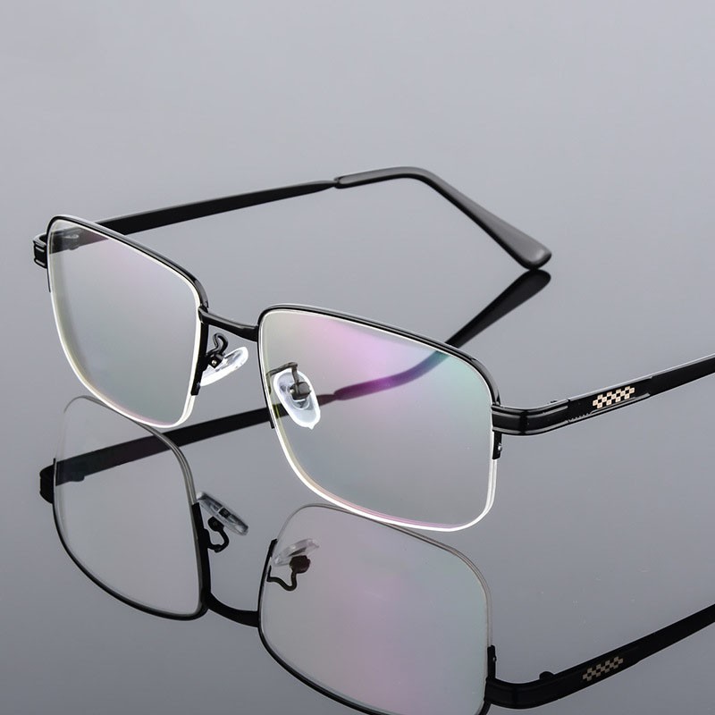 维品质近视镜半框款近视眼镜大款大脸男款可配成品带度数眼镜有度数