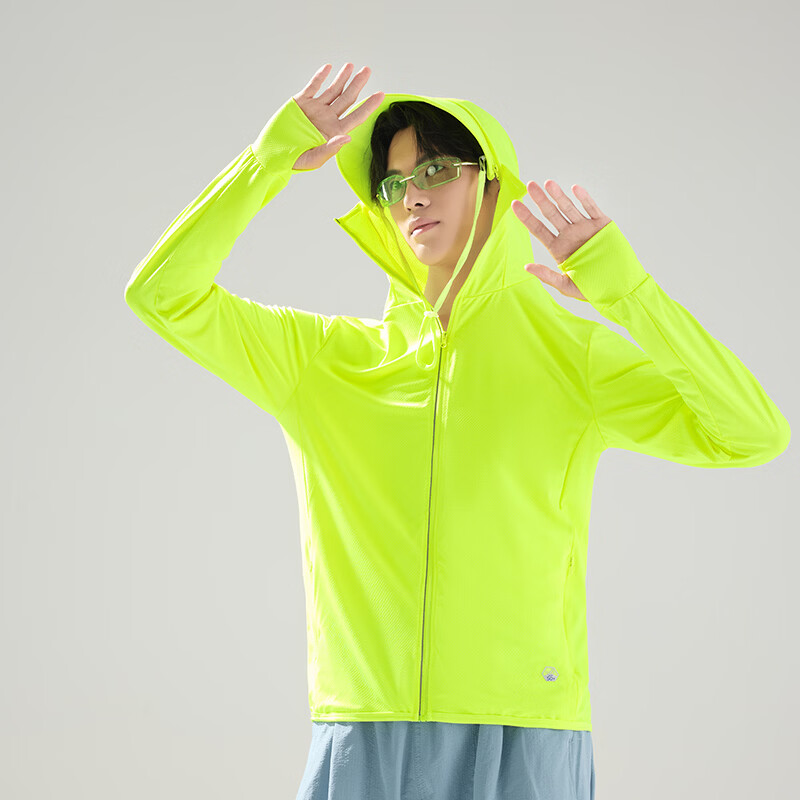 BEUNASLOER夏季新款防晒衣男女冰丝防晒服男防紫外线大帽檐防晒外套 男黑色 M