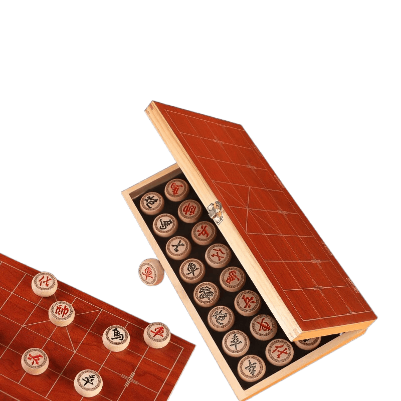 智涂象棋中國(guó)象棋實(shí)木帶棋盤(pán)兒童小學(xué)生便攜式折疊象棋桌成人大號(hào)橡棋 30實(shí)心櫸木象棋+折疊木盒/帶書(shū)