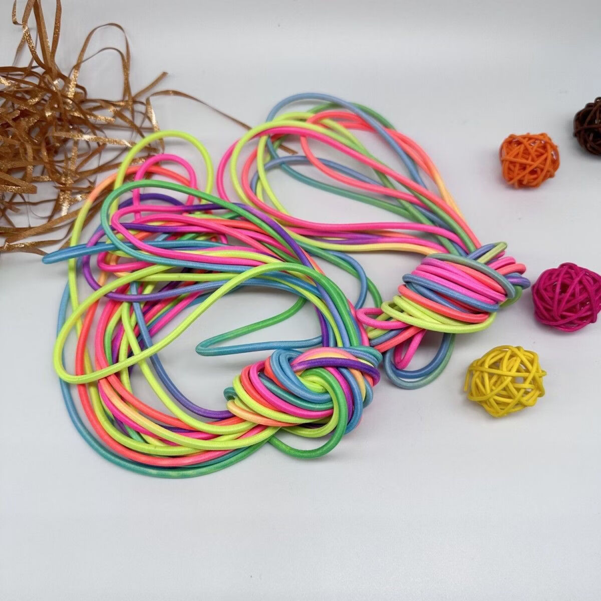 小红书同款弹力AA 十米(三五人舒适玩) 七彩跳绳跳皮筋儿童 京东折扣/优惠券