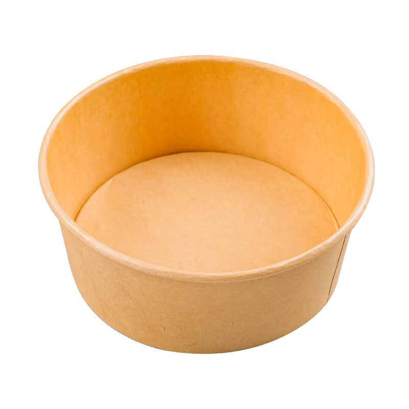 咏幻一次性泡面碗耐高温食品级饭盒饭碗免洗牛皮纸打包盒碗筷套装家用 1000毫升+pp5材质盖20套（加厚款）