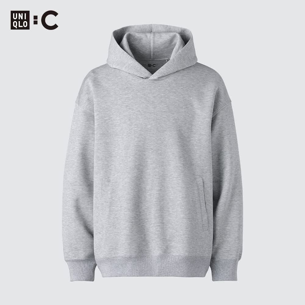 优衣库合作款男女装宽松连帽卫衣长袖运动479853 479945 479853/03灰色 L