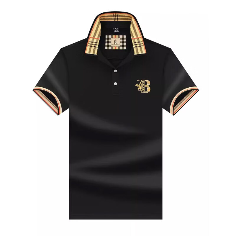 B PRORSUM巴宝莉正品专柜英伦短袖t恤男 夏季纯棉刺绣翻领polo衫潮牌上衣 国际一线品牌十大奢侈品男装白色 M 165_(适合体重90-120斤)