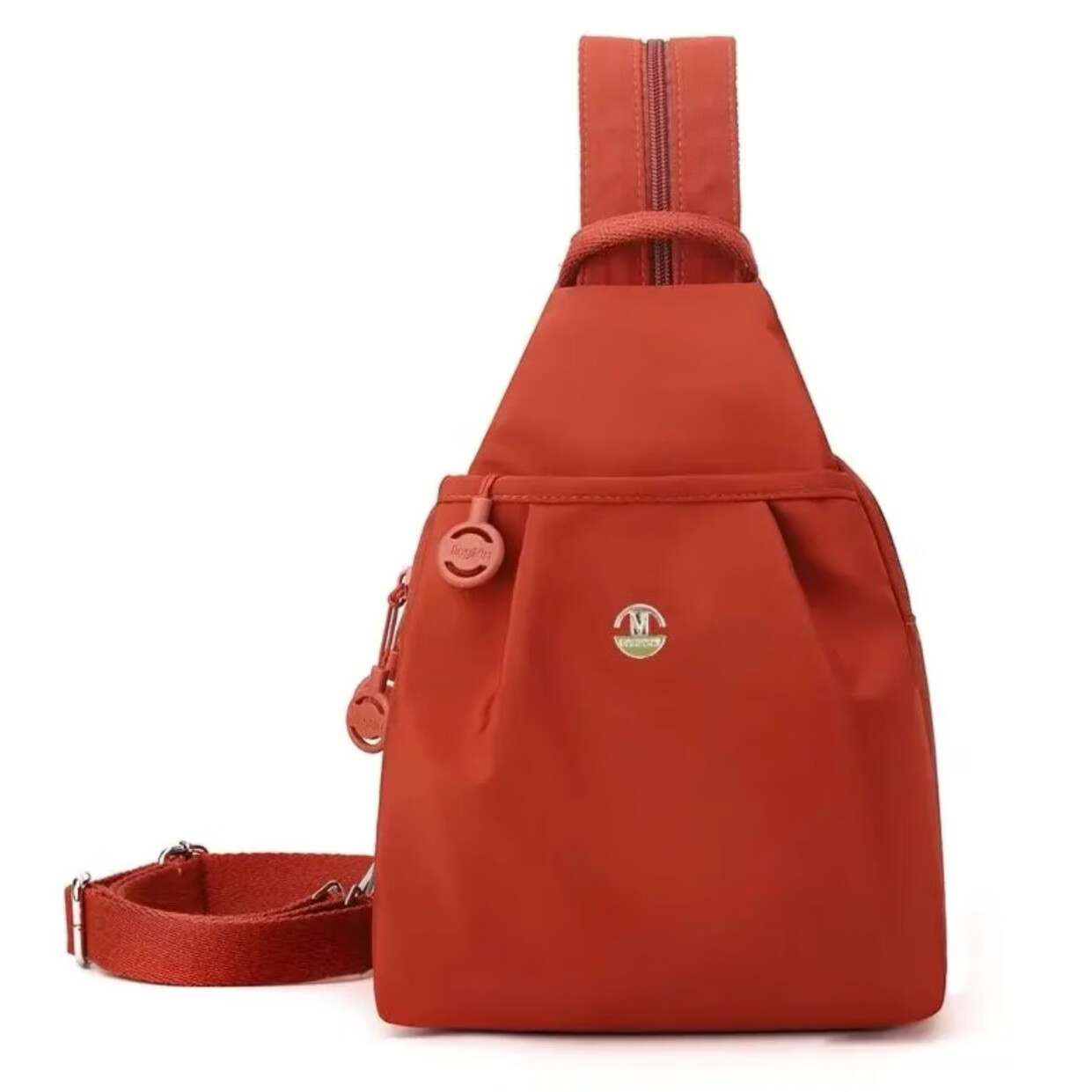 【新款大促】新款多功能多层时尚百搭双肩包胸包轻便旅行包NB8887 桔色（货号NB8887）