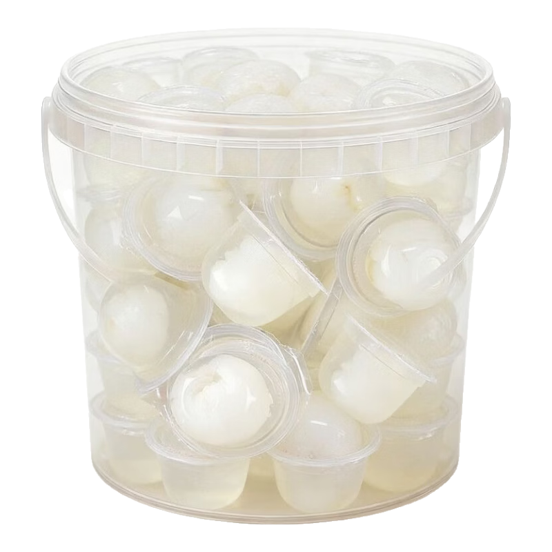 荔枝果冻整颗果肉一口爆汁低脂低糖新品零食果冻 50g*6杯