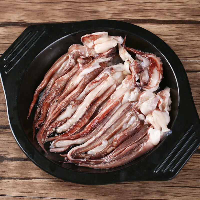 十里馋新鲜鱿鱼须 鲜活冷冻二本足免处理鱿鱼爪 铁板鱿鱼 火锅烧烤食材 【甄选品质】免处理鱿鱼须  8斤(净重)  【鲜鱼切割】