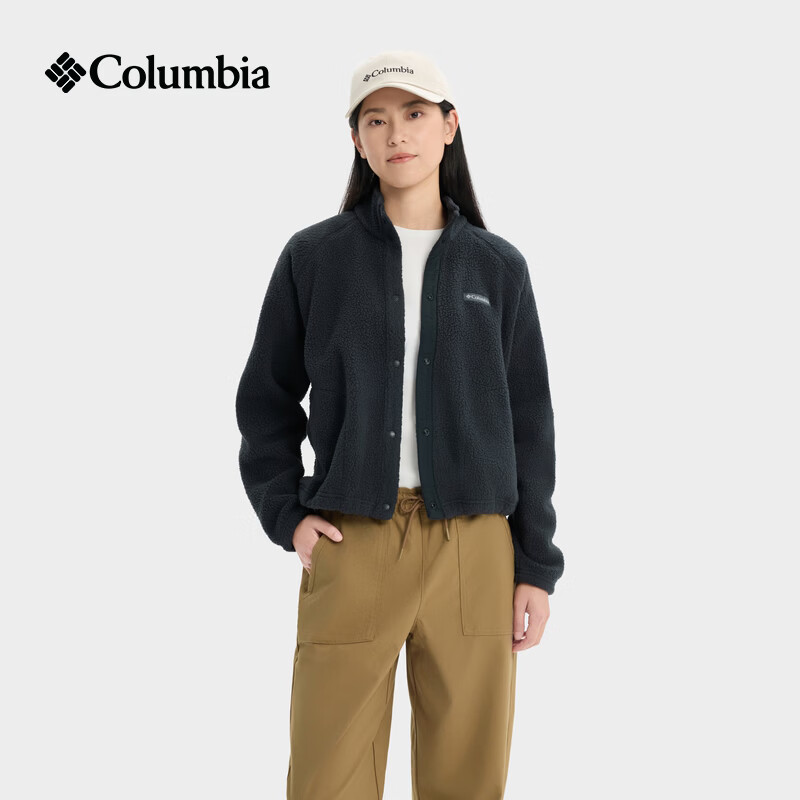 Columbia哥伦比亚户外女子时尚运动旅行野营保暖抓绒外套AR5610 010 黑色 L (165/88A)