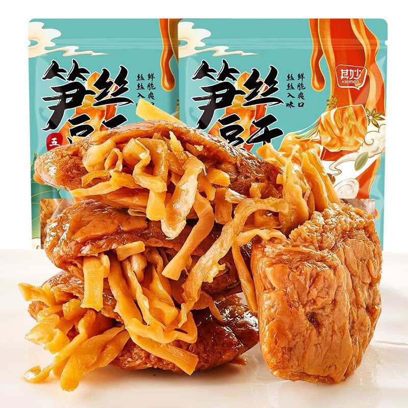 其妙筍絲豆干夾筍五香筍夾豆干即食手撕香辣豆脯小裝食休閑小零食 12 五香筍絲豆干16點(diǎn)66g