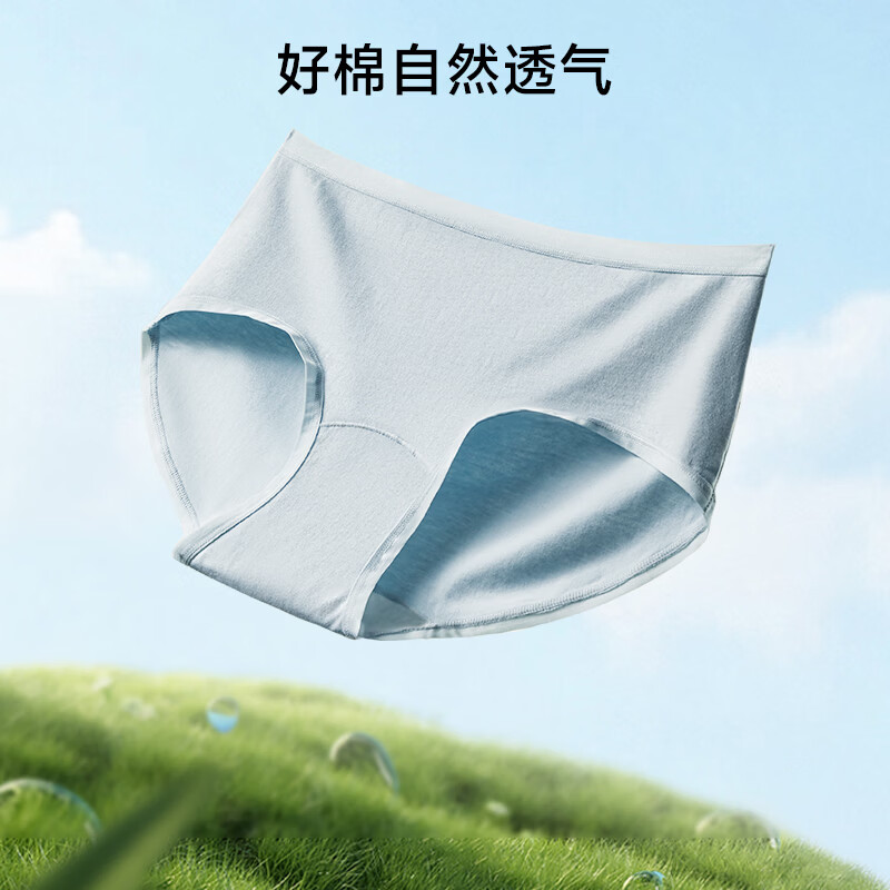 都市丽人纯棉内裤女士10A抗菌少女三角裤2026年新款女生短裤6条装 灰+紫+绿+粉+蓝+杏 6条 L (建议110-130斤)