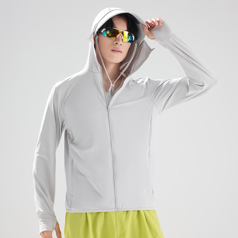 BEUNASLOER夏季新款防晒衣男女冰丝防晒服男防紫外线大帽檐防晒外套 男黑色 M