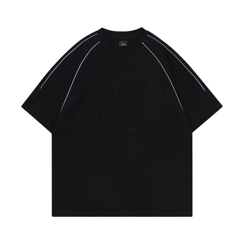 男潮牌短袖T恤2026新款宽松印花上衣 酒红色 2XL 【推荐150-165斤】