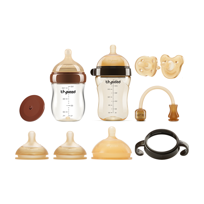 世喜奶瓶新生儿0-6-10个月防胀气婴仿母乳安抚奶嘴(160ml+300ml)