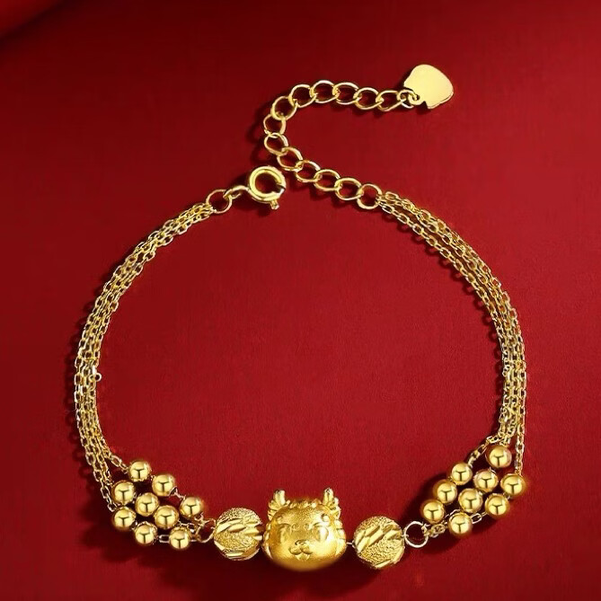 宅女之城（团）新款时来运转小萌龙手链女款时尚精美百搭不掉色 运转小萌龙