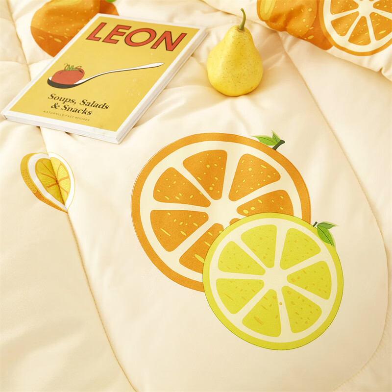 唐纳家纺空调被夏季凉感夏被可机洗透气不闷汗双人薄款夏凉被 亲肤棉四季被-心想事成【单夏被 裸睡】 150cm*200cm