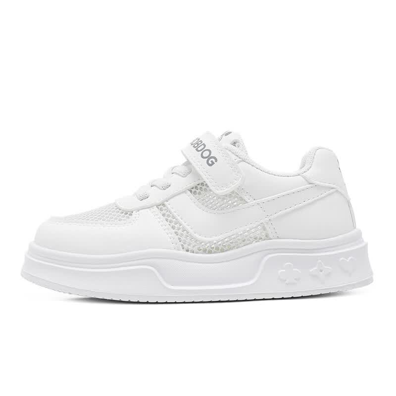 巴布豆童鞋春秋季新款男童小白鞋女童时尚夏款百搭板鞋儿童运动鞋 白色62006（单网） 29 适合脚长17.6cm