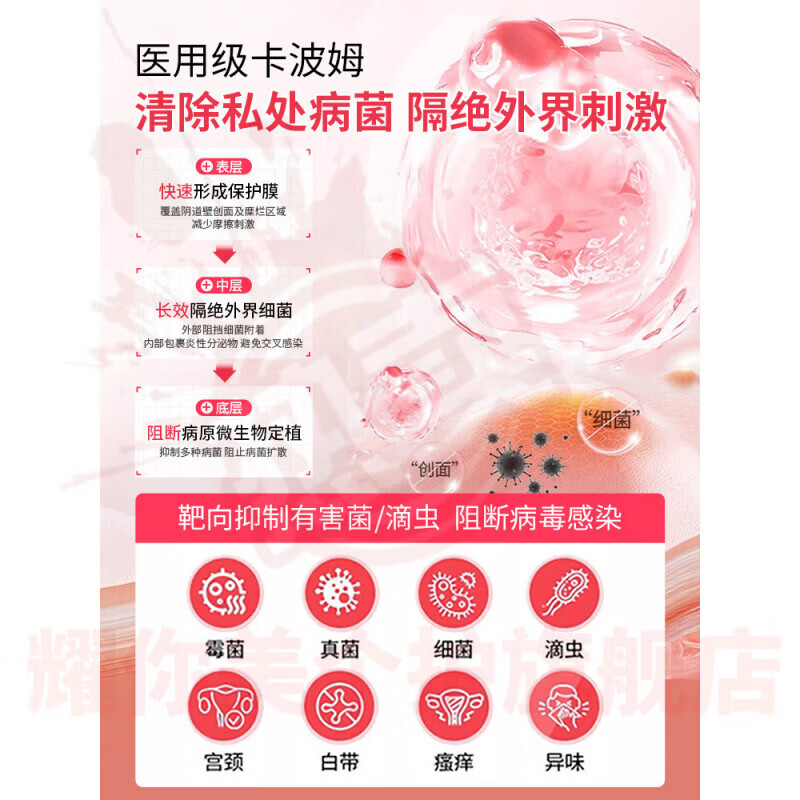 鹿角卉添魅一指凝胶宫颈炎分泌物增多脓样带下炎瘙痒鱼腥味医用妇科 5盒装【重度反复症状】 官方直售